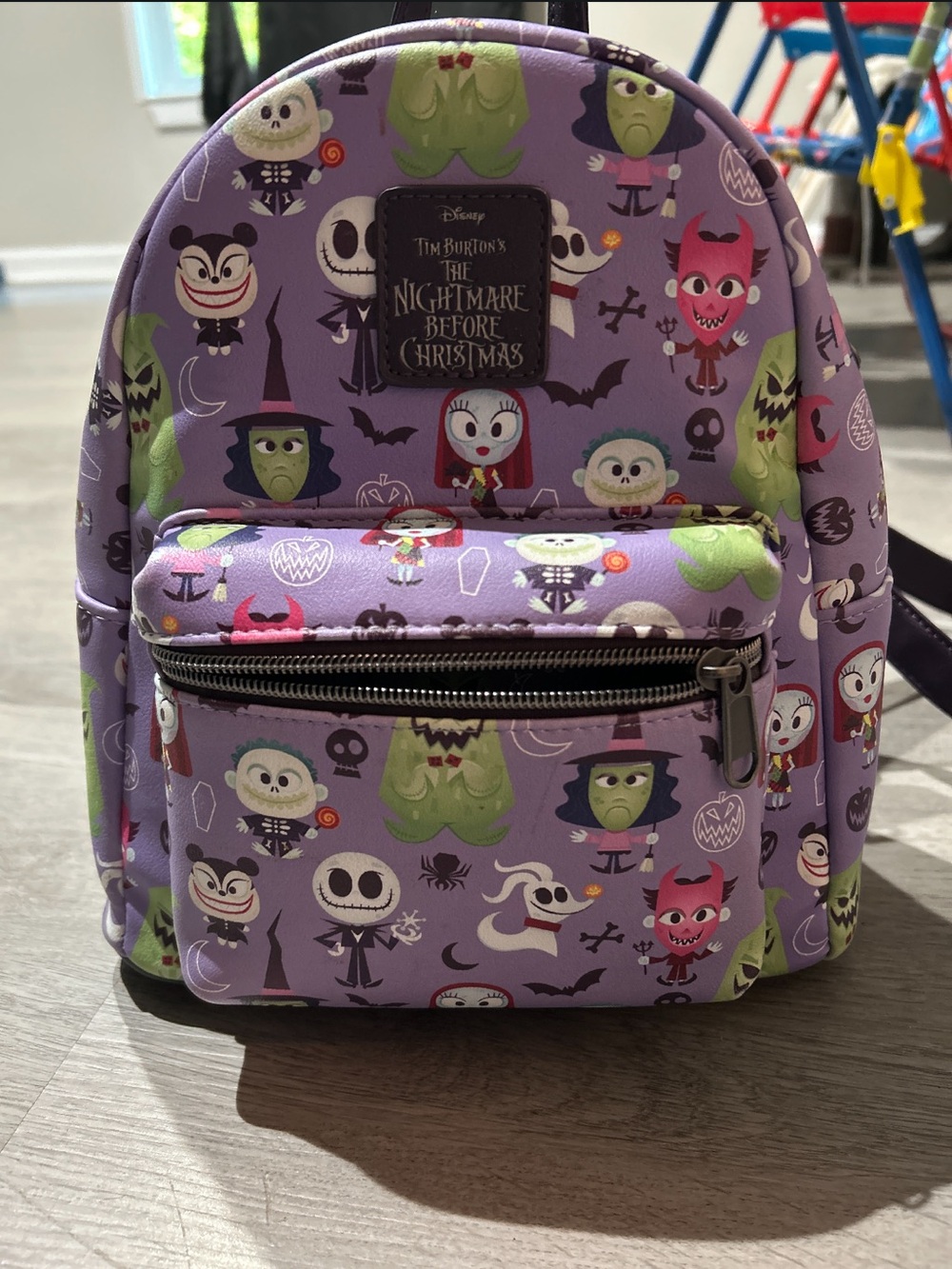 Loungefly Purple The Nightmare Before Christmas Character Mini Backpack